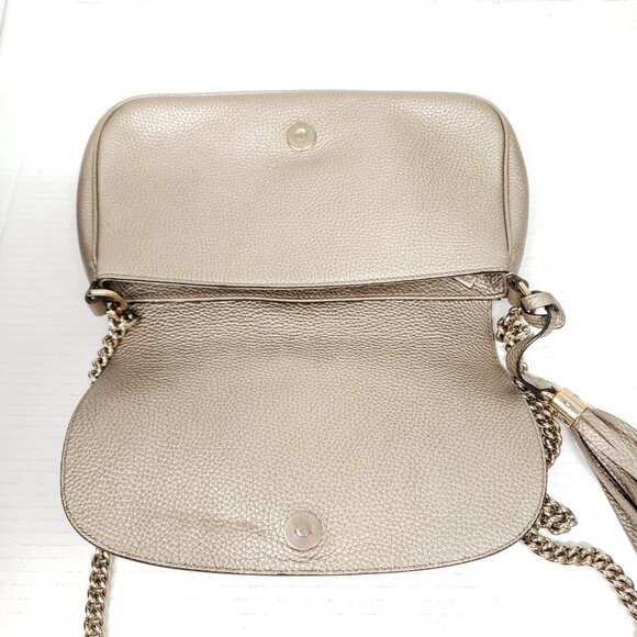 GUCCI Soho Leather Shoulder Bag 468-092625 - Picture 11 of 16